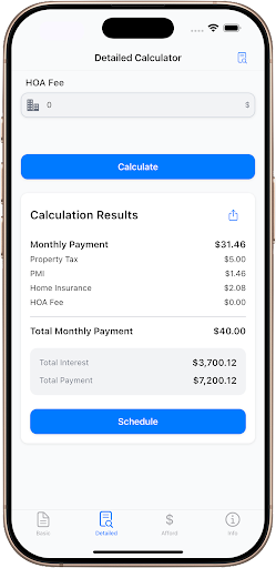 Mortgage Calculator — skrinshot 1