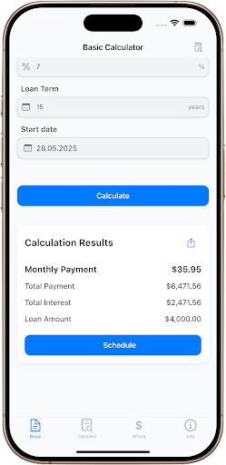 Mortgage Calculator — skrinshot 2