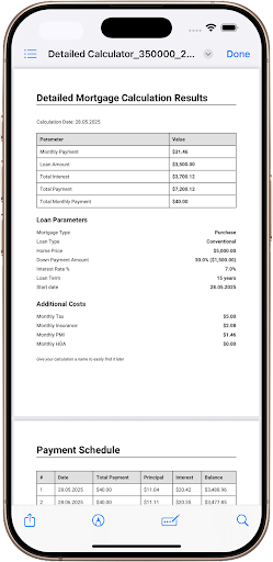 Mortgage Calculator — skrinshot 6